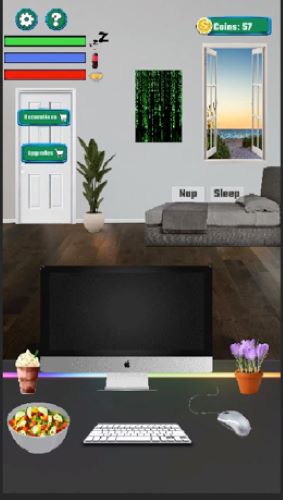 computer room with upgraded decorations